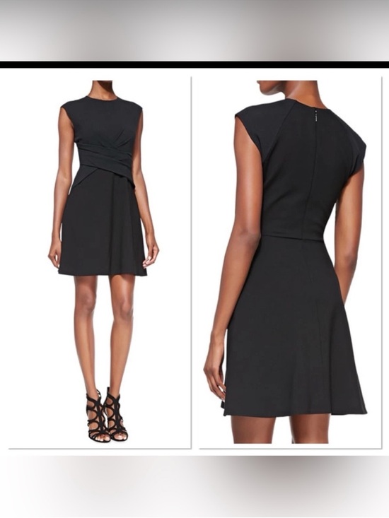 Rebecca Taylor Dresses & Skirts - Rebecca Taylor Black Diamond‎ Wrap Dress Size 4